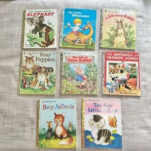 Classic Golden Books animal friends bundle, Velveteen and Peter rabbit